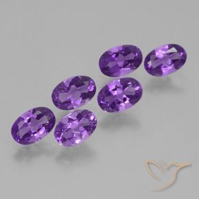 2.56 ct natürliche Intensives Violett Amethyst-Edelsteine, Oval, VVS-VS