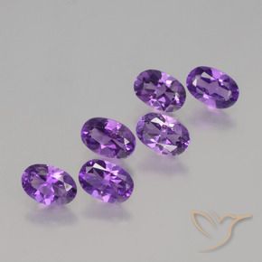 2.50 ct natürliche Intensives Violett Amethyst-Edelsteine, Oval, VVS-VS
