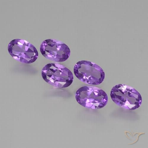 2.35ctw Natürlicher Intensives Violett Amethyst, Oval, VS