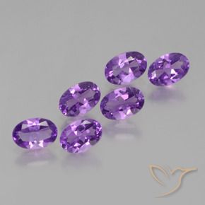 2.54 ct natürliche Intensives Violett Amethyst-Edelsteine, Oval, VS