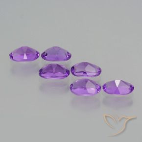 2.54 ct natürliche Intensives Violett Amethyst-Edelsteine, Oval, VS