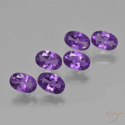 2.48ctw Natürlicher Intensives Violett Amethyst, Oval, VVS-VS