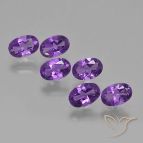 2.48 ct natürliche Intensives Violett Amethyst-Edelsteine, Oval, VVS-VS