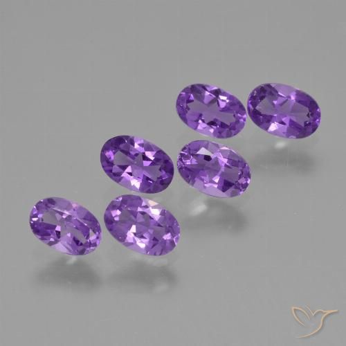 2.60ctw Natürlicher Mittelviolett Amethyst, Oval, VVS-VS