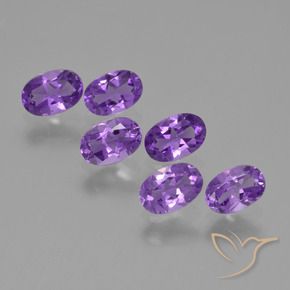 2.60 ct natürliche Mittelviolett Amethyst-Edelsteine, Oval, VVS-VS