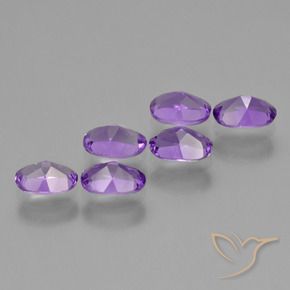 2.60 ct natürliche Mittelviolett Amethyst-Edelsteine, Oval, VVS-VS