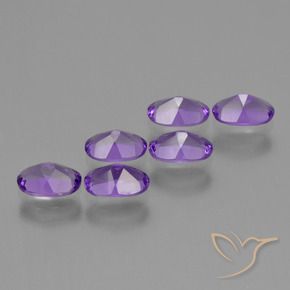 2.48 ct natürliche Mittelviolett Amethyst-Edelsteine, Oval, VVS-VS