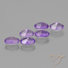 2.37 ct natürliche Lebhaftes Violett Amethyst-Edelsteine, Oval, VS
