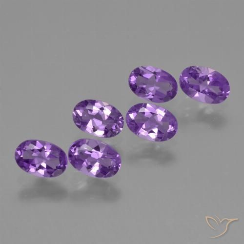 2.35ctw Natürlicher Mittelviolett Amethyst, Oval, VS