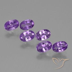 2.35 ct natürliche Mittelviolett Amethyst-Edelsteine, Oval, VS