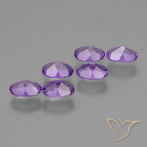 2.35 ct natürliche Mittelviolett Amethyst-Edelsteine, Oval, VS