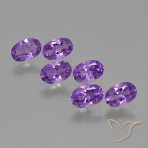 2.37 ct natürliche Mittelviolett Amethyst-Edelsteine, Oval, VS