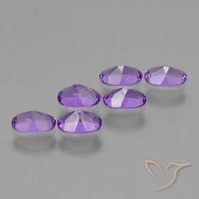 2.37 ct natürliche Mittelviolett Amethyst-Edelsteine, Oval, VS