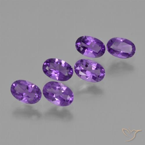 2.43ctw Natürlicher Intensives Violett Amethyst, Oval, VVS-VS