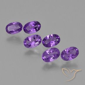 2.43 ct natürliche Intensives Violett Amethyst-Edelsteine, Oval, VVS-VS