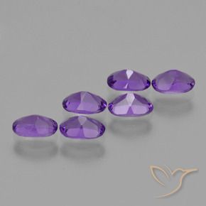 2.43 ct natürliche Intensives Violett Amethyst-Edelsteine, Oval, VVS-VS