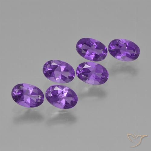 2.53ctw Natürlicher Mittelviolett Amethyst, Oval, VVS-VS