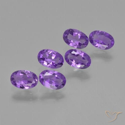 2.49ctw Natürlicher tiefviolett Amethyst, Oval, VVS-VS