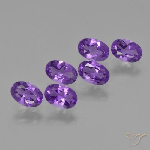2.53ctw Natürlicher Intensives Violett Amethyst, Oval, VVS-VS