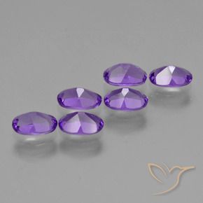 2.53 ct natürliche Intensives Violett Amethyst-Edelsteine, Oval, VVS-VS