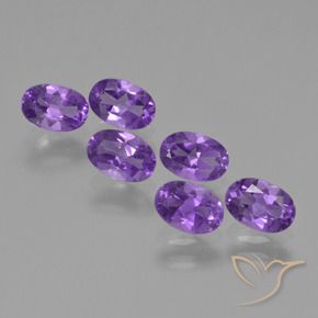 2.64 ct natürliche Mittelviolett Amethyst-Edelsteine, Oval, VVS-VS