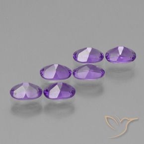 2.64 ct natürliche Mittelviolett Amethyst-Edelsteine, Oval, VVS-VS