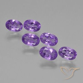 2.49 ct natürliche Mittelviolett Amethyst-Edelsteine, Oval, VVS-VS