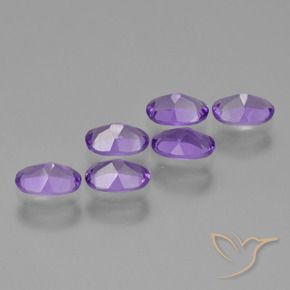 2.49 ct natürliche Mittelviolett Amethyst-Edelsteine, Oval, VVS-VS