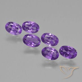 2.46 ct natürliche tiefviolett Amethyst-Edelsteine, Oval, VVS-VS