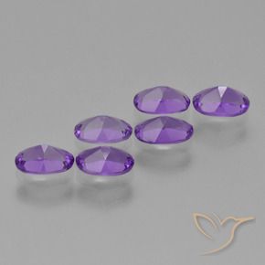 2.46 ct natürliche tiefviolett Amethyst-Edelsteine, Oval, VVS-VS