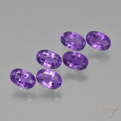 2.41ctw Natürlicher Intensives Violett Amethyst, Oval, VVS-VS