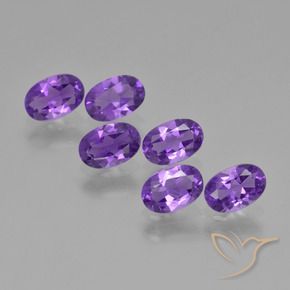 2.41 ct natürliche Intensives Violett Amethyst-Edelsteine, Oval, VVS-VS