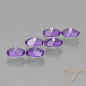 2.41 ct natürliche Intensives Violett Amethyst-Edelsteine, Oval, VVS-VS
