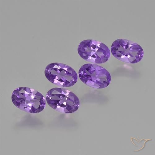 2.50ctw Natürlicher Mittelviolett Amethyst, Oval, VVS-VS