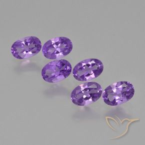2.50 ct natürliche Mittelviolett Amethyst-Edelsteine, Oval, VVS-VS