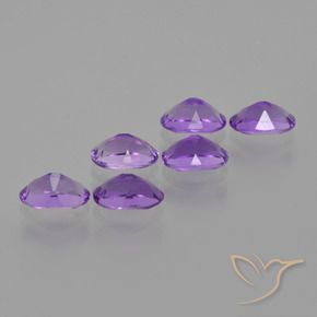 2.50 ct natürliche Mittelviolett Amethyst-Edelsteine, Oval, VVS-VS
