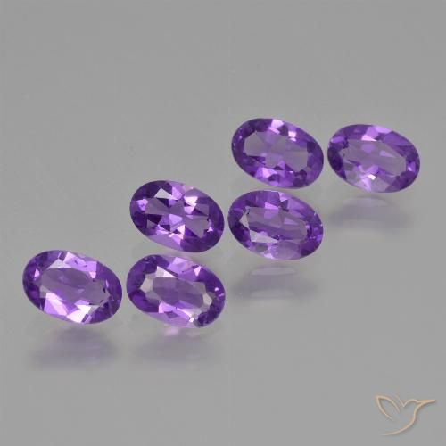 2.29ctw Natürlicher Mittel-Dunkelviolett Amethyst, Oval, VVS-VS