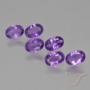 2.29 ct natürliche Mittel-Dunkelviolett Amethyst-Edelsteine, Oval, VVS-VS