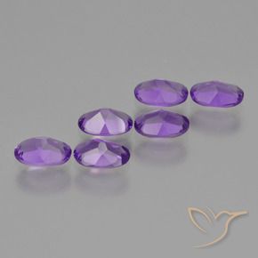 2.29 ct natürliche Mittel-Dunkelviolett Amethyst-Edelsteine, Oval, VVS-VS