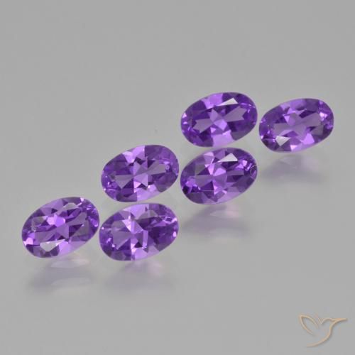 2.51ctw Natürlicher Intensives Violett Amethyst, Oval, VVS-VS