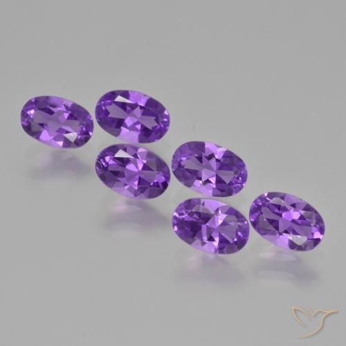 2.51 ct natürliche Intensives Violett Amethyst-Edelsteine, Oval, VVS-VS