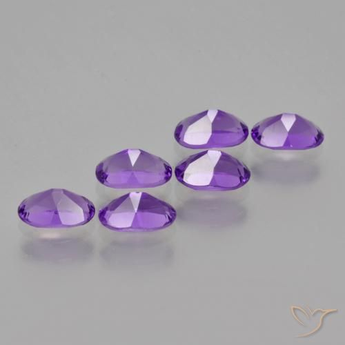 2.51 ct natürliche Intensives Violett Amethyst-Edelsteine, Oval, VVS-VS