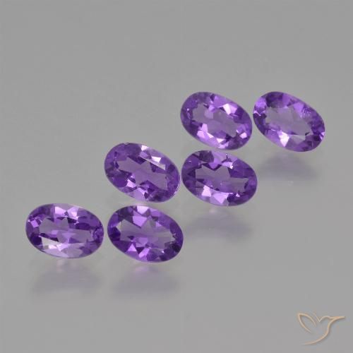 2.43ctw Natürlicher Intensives Violett Amethyst, Oval, VVS-VS