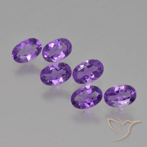 2.43 ct natürliche Intensives Violett Amethyst-Edelsteine, Oval, VVS-VS