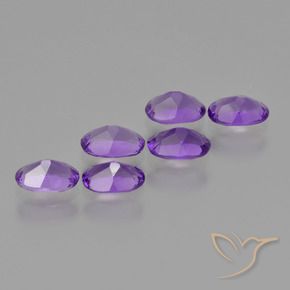 2.43 ct natürliche Intensives Violett Amethyst-Edelsteine, Oval, VVS-VS
