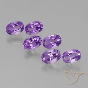 2.56 ct natürliche Lebhaftes Violett Amethyst-Edelsteine, Oval, VVS-VS