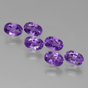 2.53 ct natürliche Lebhaftes Violett Amethyst-Edelsteine, Oval Schliff, VVS-VS