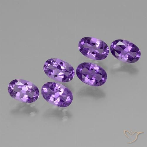 2.44ctw Natürlicher tiefviolett Amethyst, Oval, VVS-VS