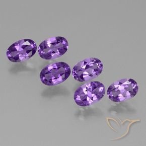 2.44 ct natürliche tiefviolett Amethyst-Edelsteine, Oval, VVS-VS