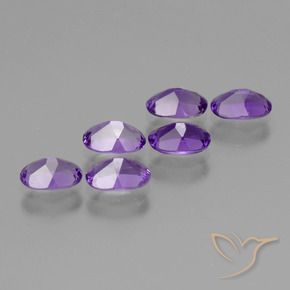 2.44 ct natürliche tiefviolett Amethyst-Edelsteine, Oval, VVS-VS